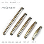 ⁦ידיות לארונות מטבח דגם 6028 פליז עתיק במידות⁩ – תמונה ⁦2⁩
