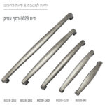 ⁦ידיות לארונות מטבח דגם 6028 כסף עתיק במידות⁩ – תמונה ⁦2⁩