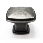 ידית כפתור מרובע דגם K6028 כסף עתיק