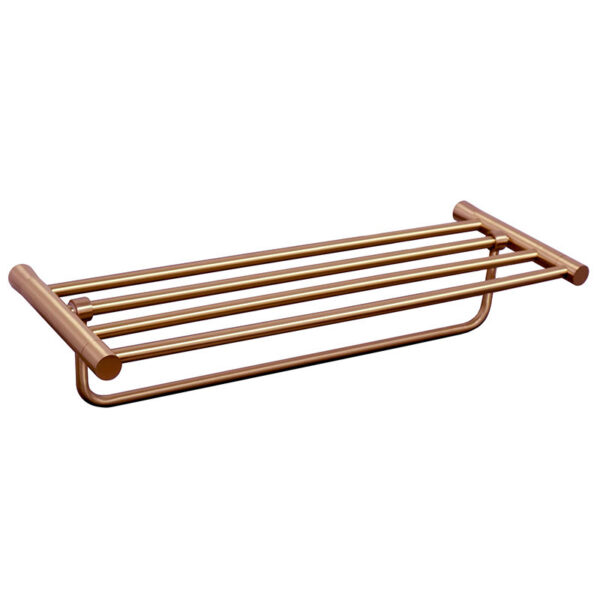 מדף מגבות 60 ס״מ STYLO רוז גולד