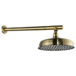 ⁦זרוע לראש מקלחת 40 ס״מ עגולה ברונזה BRASS⁩ – תמונה ⁦4⁩