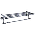 מדף מגבות אמבטיה 65 ס״מ BLACK
