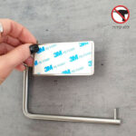 ⁦מחזיק נייר טואלט בהדבקה 6100BSN ניקל מוברש⁩ – תמונה ⁦4⁩