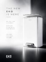 ⁦פח אשפה 30 ליטר EKO IDOL בצבע לבן⁩ – תמונה ⁦4⁩